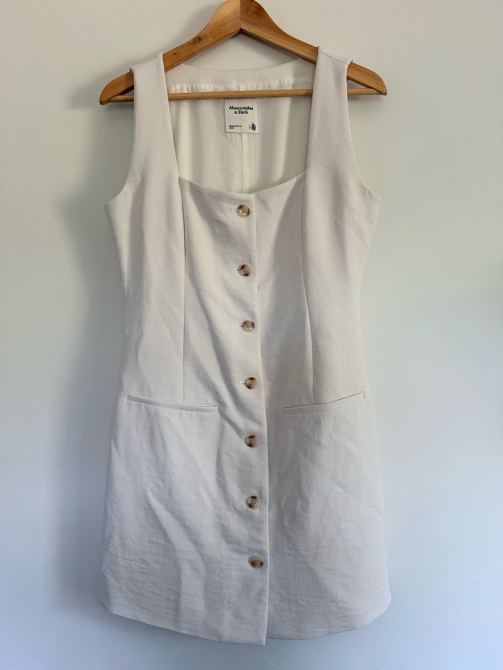 Abercrombie & Fitch Button Front Mini Dress | Size S | Pre-Owned - Picture 2 of 5